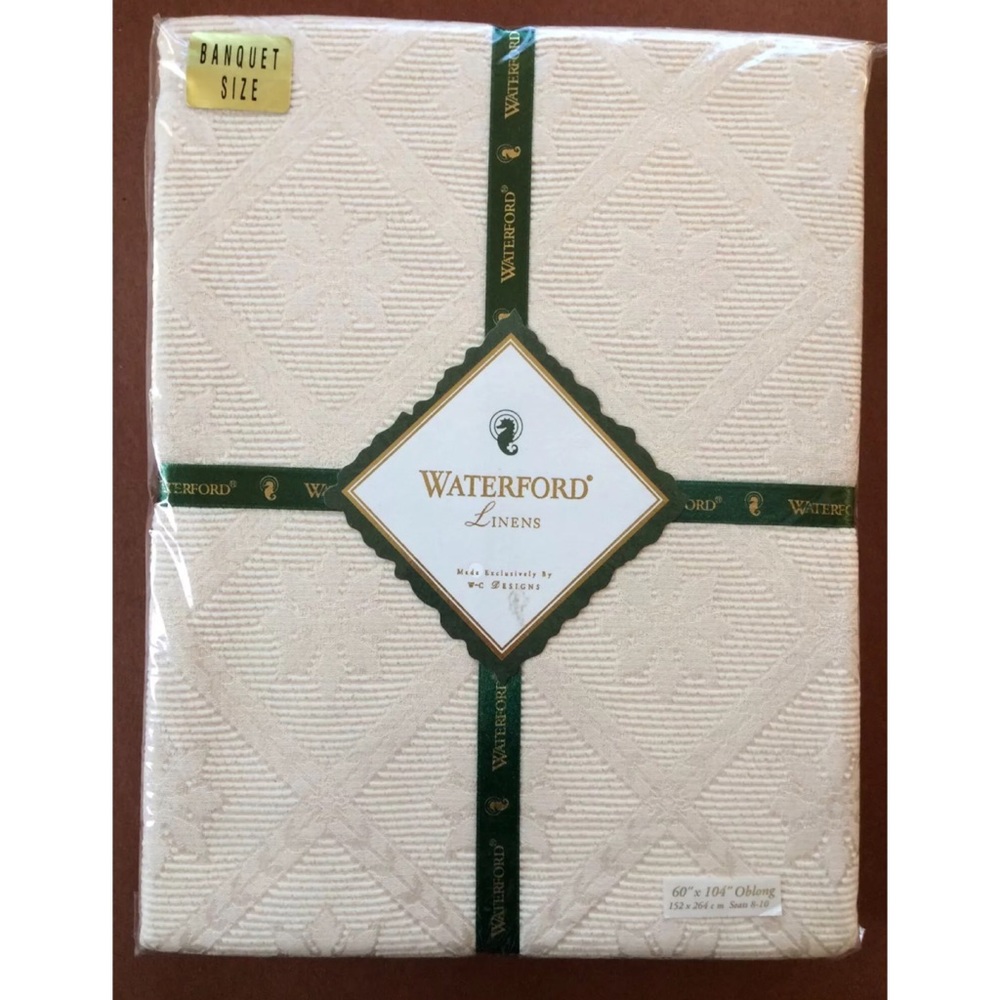 Waterford Linens Banquet Size Oblong  Tablecloth